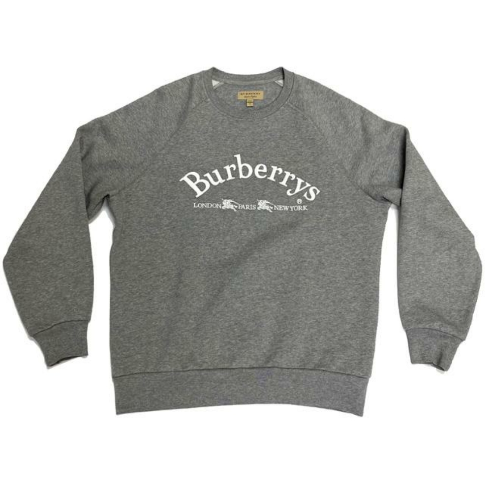 BURBERRY - Lanslow Logo Cotton Crew Neck - Medium